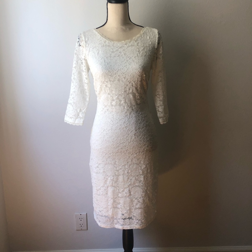 Laundry by Shelli Segal Lace Knee Length Dress